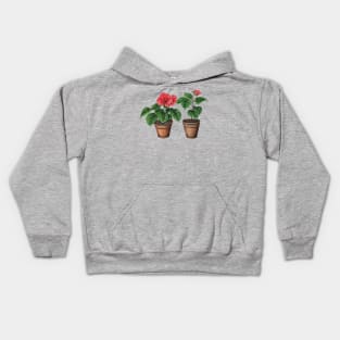 Begonia Flowers Kids Hoodie